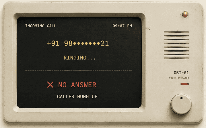 Missed Call Terminal Interface